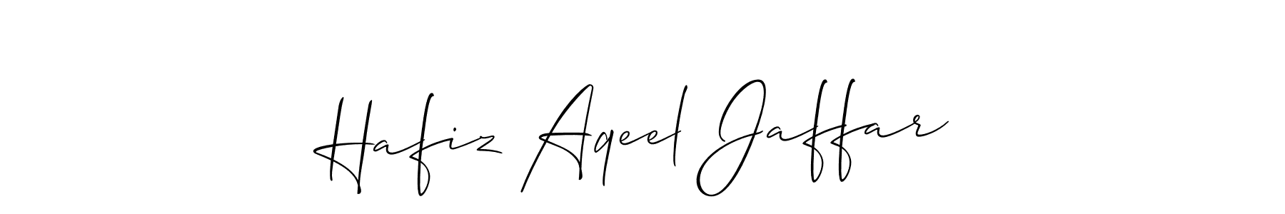 Hafiz Aqeel Jaffar stylish signature style. Best Handwritten Sign (Allison_Script) for my name. Handwritten Signature Collection Ideas for my name Hafiz Aqeel Jaffar. Hafiz Aqeel Jaffar signature style 2 images and pictures png