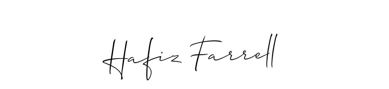 Also we have Hafiz Farrell name is the best signature style. Create professional handwritten signature collection using Allison_Script autograph style. Hafiz Farrell signature style 2 images and pictures png