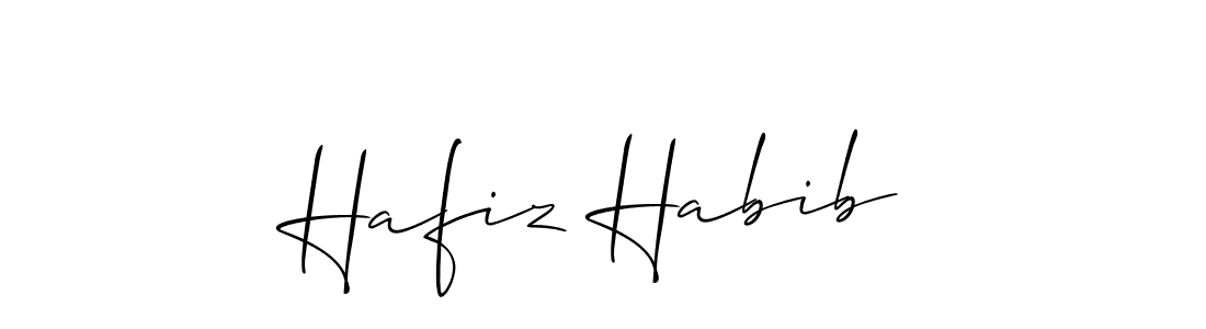 How to make Hafiz Habib name signature. Use Allison_Script style for creating short signs online. This is the latest handwritten sign. Hafiz Habib signature style 2 images and pictures png