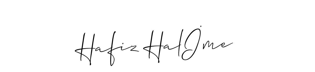 Design your own signature with our free online signature maker. With this signature software, you can create a handwritten (Allison_Script) signature for name Hafiz Halİme. Hafiz Halİme signature style 2 images and pictures png