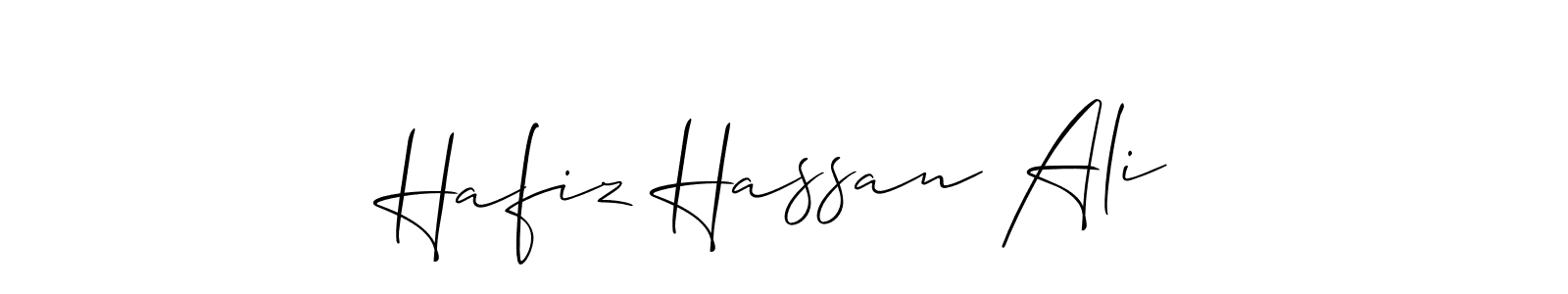 It looks lik you need a new signature style for name Hafiz Hassan Ali. Design unique handwritten (Allison_Script) signature with our free signature maker in just a few clicks. Hafiz Hassan Ali signature style 2 images and pictures png