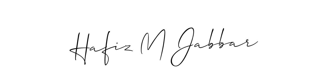 Once you've used our free online signature maker to create your best signature Allison_Script style, it's time to enjoy all of the benefits that Hafiz M Jabbar name signing documents. Hafiz M Jabbar signature style 2 images and pictures png