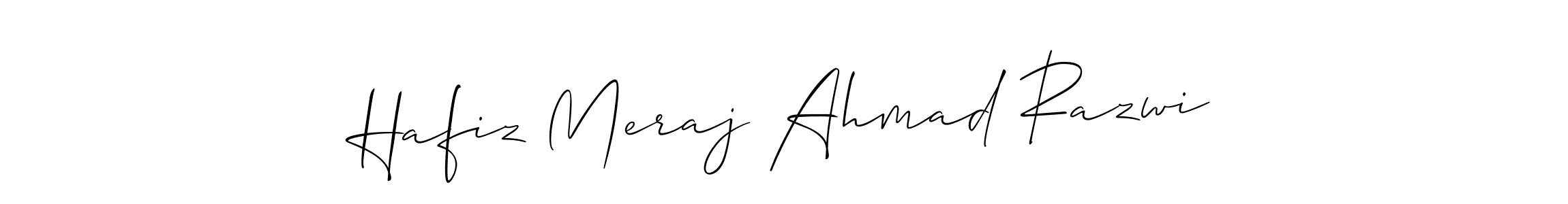 You can use this online signature creator to create a handwritten signature for the name Hafiz Meraj Ahmad Razwi. This is the best online autograph maker. Hafiz Meraj Ahmad Razwi signature style 2 images and pictures png