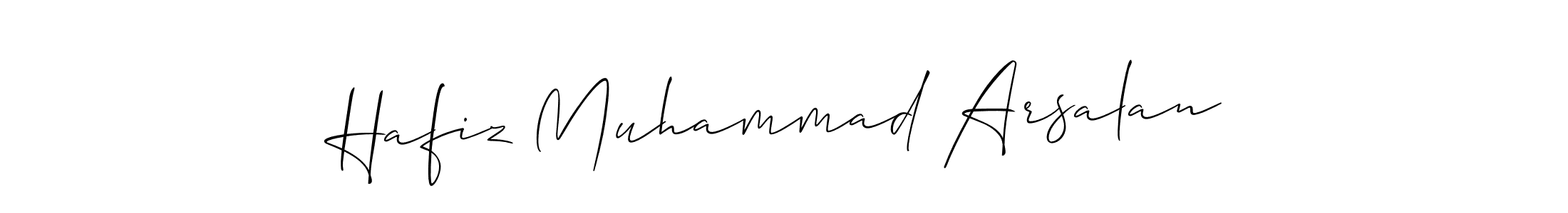 Design your own signature with our free online signature maker. With this signature software, you can create a handwritten (Allison_Script) signature for name Hafiz Muhammad Arsalan. Hafiz Muhammad Arsalan signature style 2 images and pictures png