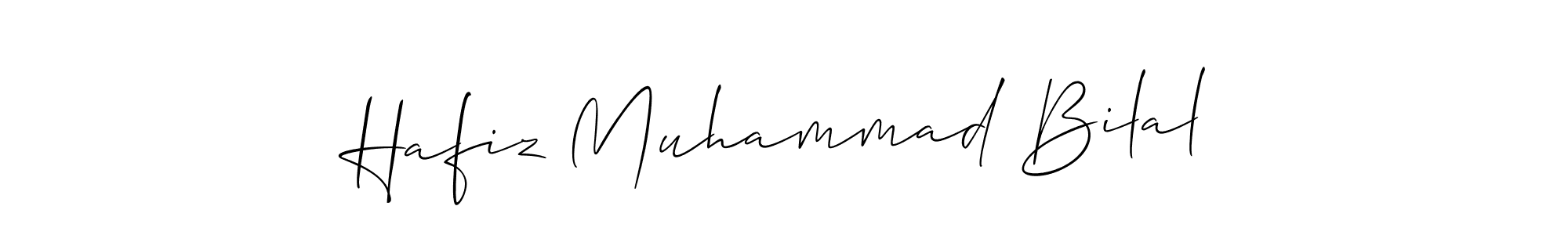 Make a beautiful signature design for name Hafiz Muhammad Bilal. With this signature (Allison_Script) style, you can create a handwritten signature for free. Hafiz Muhammad Bilal signature style 2 images and pictures png