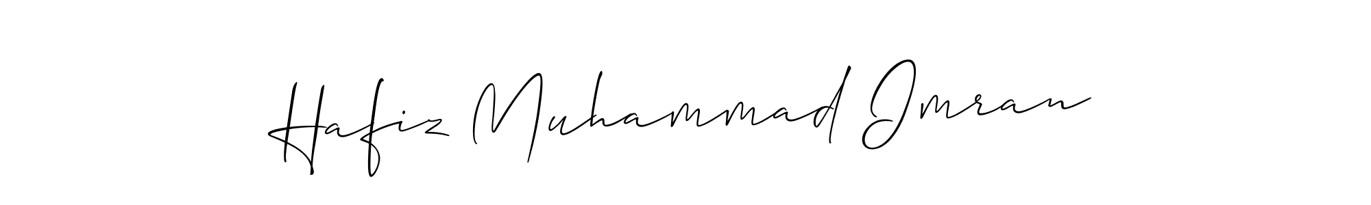 if you are searching for the best signature style for your name Hafiz Muhammad Imran. so please give up your signature search. here we have designed multiple signature styles  using Allison_Script. Hafiz Muhammad Imran signature style 2 images and pictures png