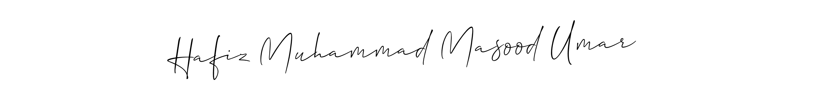 Hafiz Muhammad Masood Umar stylish signature style. Best Handwritten Sign (Allison_Script) for my name. Handwritten Signature Collection Ideas for my name Hafiz Muhammad Masood Umar. Hafiz Muhammad Masood Umar signature style 2 images and pictures png