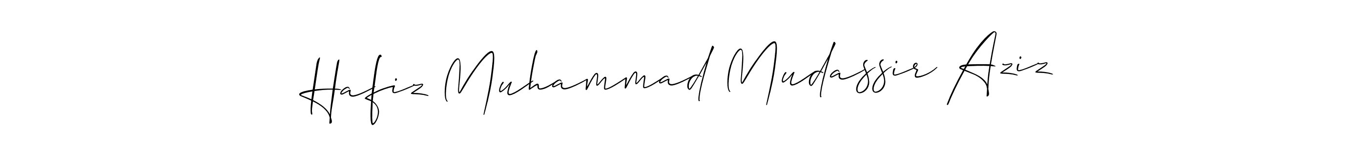 Once you've used our free online signature maker to create your best signature Allison_Script style, it's time to enjoy all of the benefits that Hafiz Muhammad Mudassir Aziz name signing documents. Hafiz Muhammad Mudassir Aziz signature style 2 images and pictures png