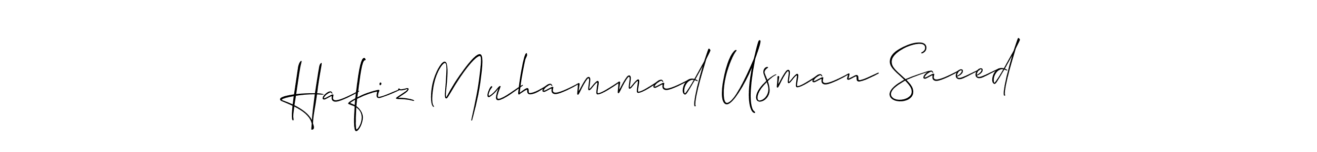 Make a beautiful signature design for name Hafiz Muhammad Usman Saeed. Use this online signature maker to create a handwritten signature for free. Hafiz Muhammad Usman Saeed signature style 2 images and pictures png