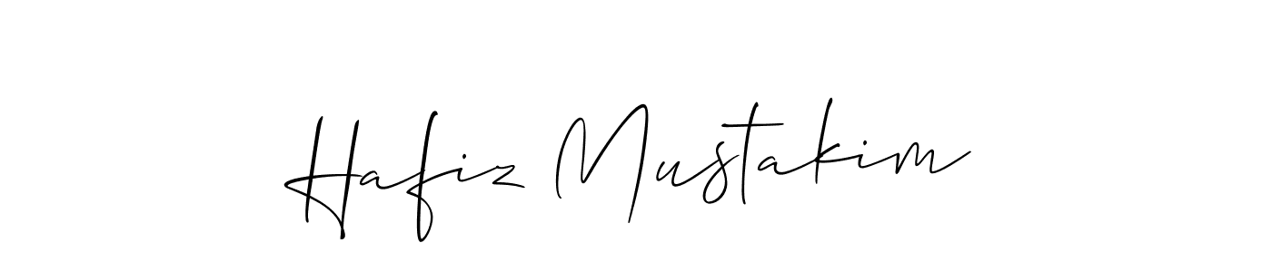 Make a short Hafiz Mustakim signature style. Manage your documents anywhere anytime using Allison_Script. Create and add eSignatures, submit forms, share and send files easily. Hafiz Mustakim signature style 2 images and pictures png