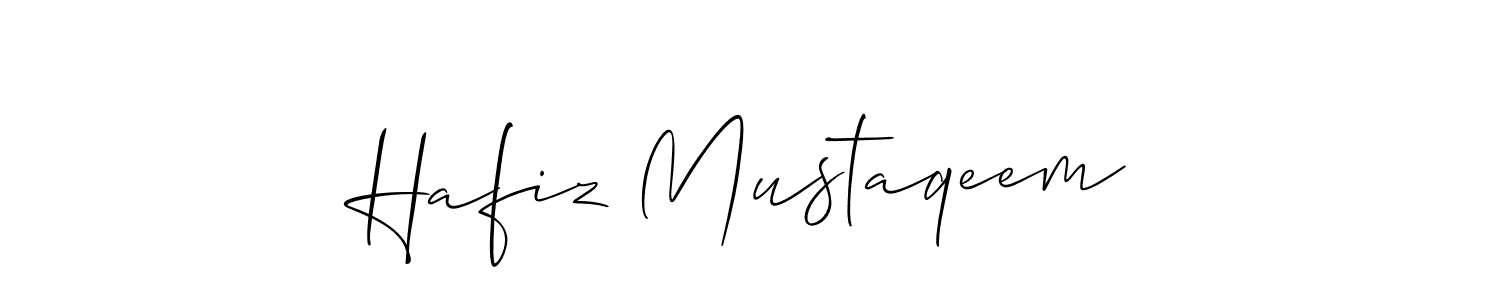 It looks lik you need a new signature style for name Hafiz Mustaqeem. Design unique handwritten (Allison_Script) signature with our free signature maker in just a few clicks. Hafiz Mustaqeem signature style 2 images and pictures png