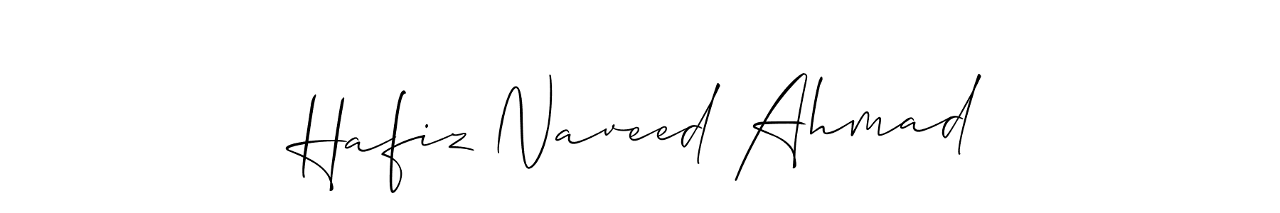 Also we have Hafiz Naveed Ahmad name is the best signature style. Create professional handwritten signature collection using Allison_Script autograph style. Hafiz Naveed Ahmad signature style 2 images and pictures png