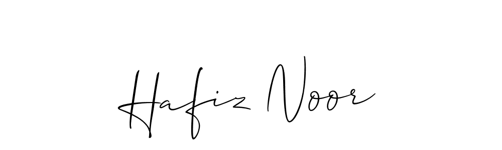 You should practise on your own different ways (Allison_Script) to write your name (Hafiz Noor) in signature. don't let someone else do it for you. Hafiz Noor signature style 2 images and pictures png