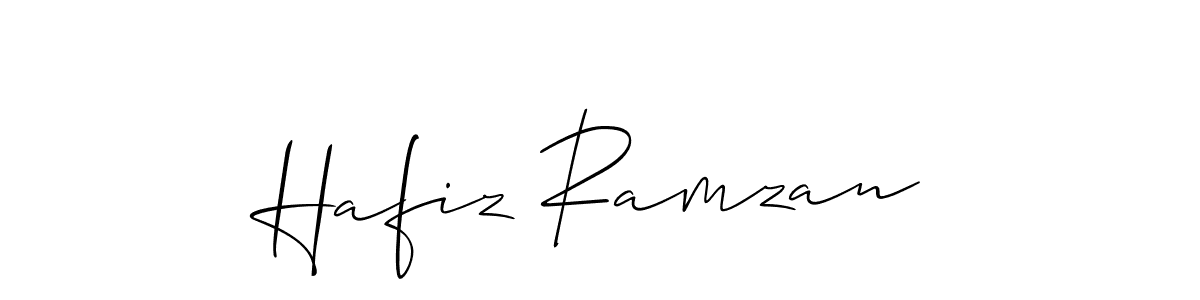 Also we have Hafiz Ramzan name is the best signature style. Create professional handwritten signature collection using Allison_Script autograph style. Hafiz Ramzan signature style 2 images and pictures png
