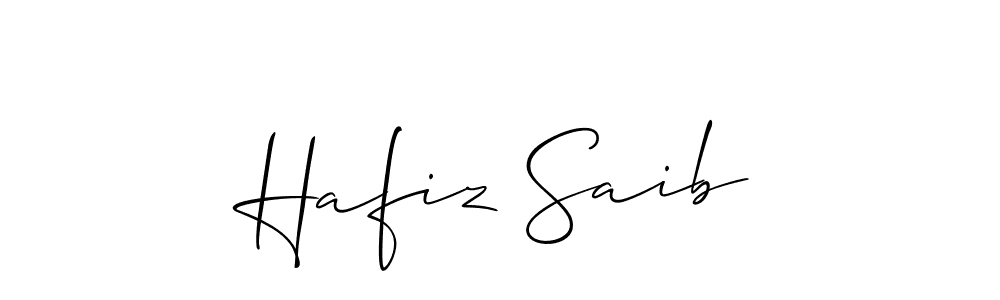 Hafiz Saib stylish signature style. Best Handwritten Sign (Allison_Script) for my name. Handwritten Signature Collection Ideas for my name Hafiz Saib. Hafiz Saib signature style 2 images and pictures png
