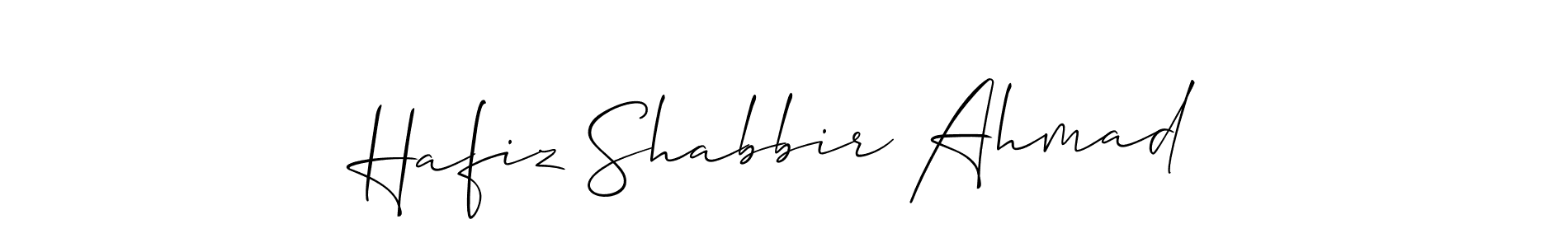 if you are searching for the best signature style for your name Hafiz Shabbir Ahmad. so please give up your signature search. here we have designed multiple signature styles  using Allison_Script. Hafiz Shabbir Ahmad signature style 2 images and pictures png