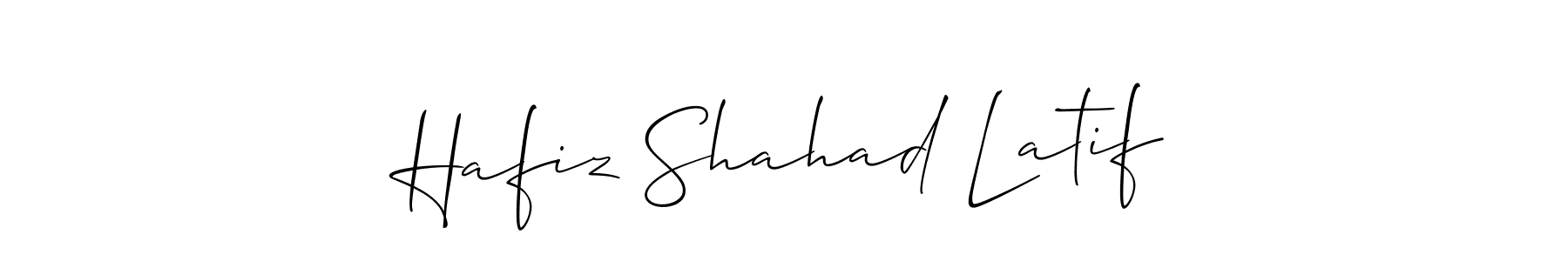 Make a beautiful signature design for name Hafiz Shahad Latif. Use this online signature maker to create a handwritten signature for free. Hafiz Shahad Latif signature style 2 images and pictures png