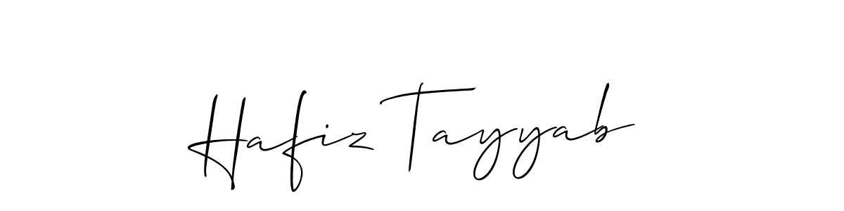 Also we have Hafiz Tayyab name is the best signature style. Create professional handwritten signature collection using Allison_Script autograph style. Hafiz Tayyab signature style 2 images and pictures png