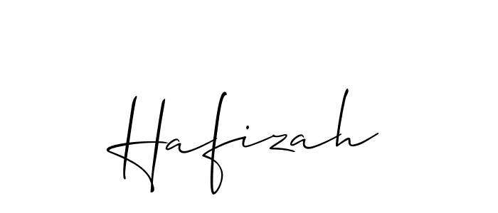 Also we have Hafizah name is the best signature style. Create professional handwritten signature collection using Allison_Script autograph style. Hafizah signature style 2 images and pictures png