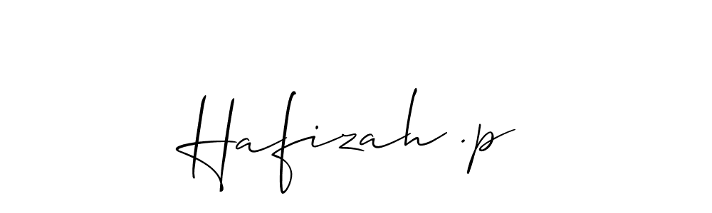 Allison_Script is a professional signature style that is perfect for those who want to add a touch of class to their signature. It is also a great choice for those who want to make their signature more unique. Get Hafizah .p name to fancy signature for free. Hafizah .p signature style 2 images and pictures png