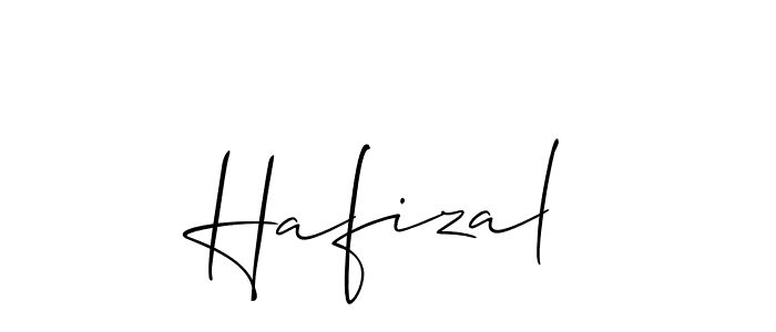 How to make Hafizal signature? Allison_Script is a professional autograph style. Create handwritten signature for Hafizal name. Hafizal signature style 2 images and pictures png