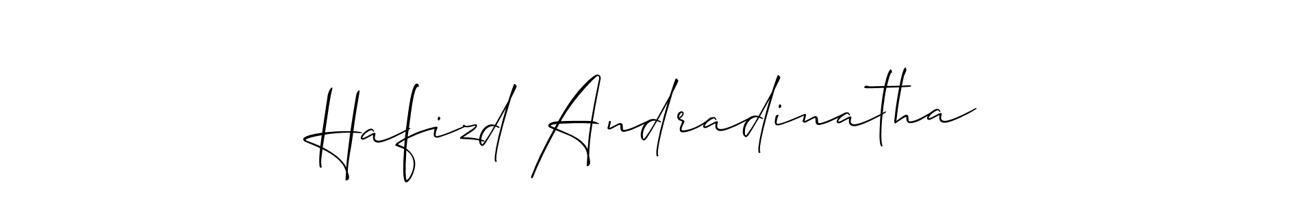Also You can easily find your signature by using the search form. We will create Hafizd Andradinatha name handwritten signature images for you free of cost using Allison_Script sign style. Hafizd Andradinatha signature style 2 images and pictures png