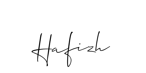 if you are searching for the best signature style for your name Hafizh. so please give up your signature search. here we have designed multiple signature styles  using Allison_Script. Hafizh signature style 2 images and pictures png