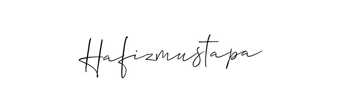 How to make Hafizmustapa name signature. Use Allison_Script style for creating short signs online. This is the latest handwritten sign. Hafizmustapa signature style 2 images and pictures png