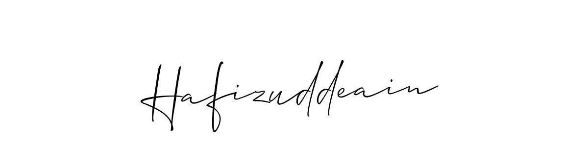 Make a beautiful signature design for name Hafizuddeain. With this signature (Allison_Script) style, you can create a handwritten signature for free. Hafizuddeain signature style 2 images and pictures png