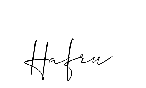 Make a beautiful signature design for name Hafru. With this signature (Allison_Script) style, you can create a handwritten signature for free. Hafru signature style 2 images and pictures png