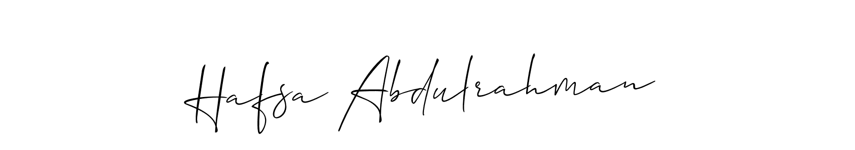 You can use this online signature creator to create a handwritten signature for the name Hafsa Abdulrahman. This is the best online autograph maker. Hafsa Abdulrahman signature style 2 images and pictures png