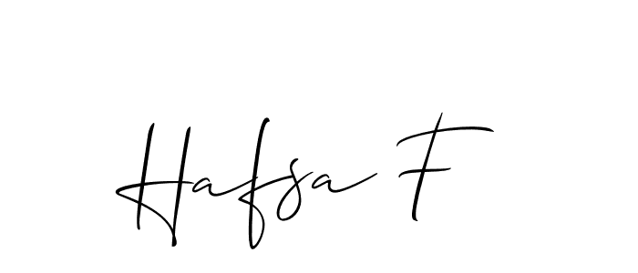 How to Draw Hafsa F signature style? Allison_Script is a latest design signature styles for name Hafsa F. Hafsa F signature style 2 images and pictures png