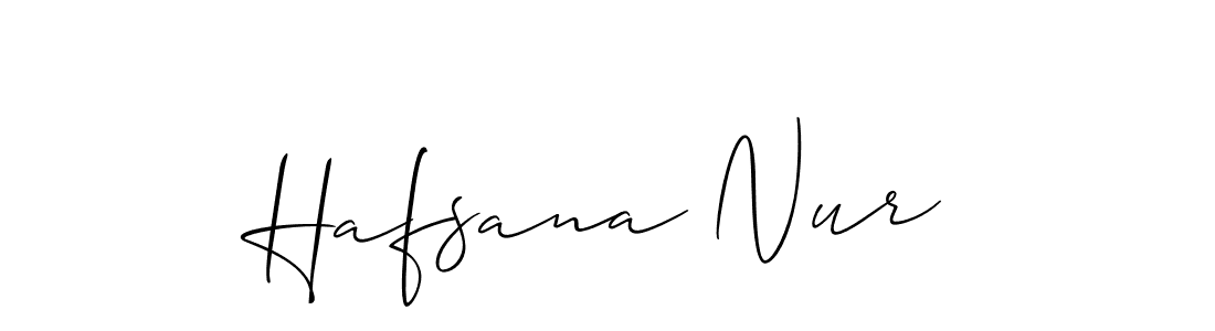 Make a beautiful signature design for name Hafsana Nur. Use this online signature maker to create a handwritten signature for free. Hafsana Nur signature style 2 images and pictures png
