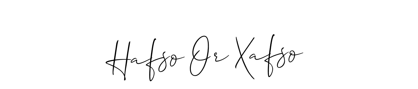 Check out images of Autograph of Hafso Or Xafso name. Actor Hafso Or Xafso Signature Style. Allison_Script is a professional sign style online. Hafso Or Xafso signature style 2 images and pictures png