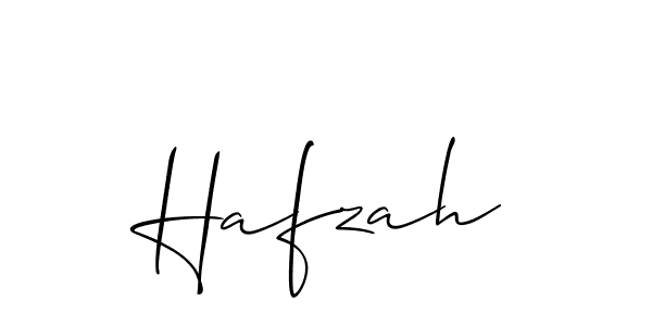 You should practise on your own different ways (Allison_Script) to write your name (Hafzah) in signature. don't let someone else do it for you. Hafzah signature style 2 images and pictures png
