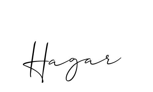 Also we have Hagar name is the best signature style. Create professional handwritten signature collection using Allison_Script autograph style. Hagar signature style 2 images and pictures png