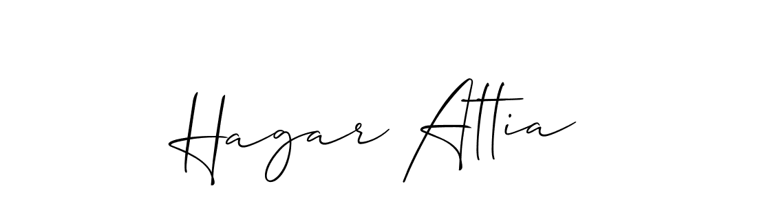 How to Draw Hagar Attia signature style? Allison_Script is a latest design signature styles for name Hagar Attia. Hagar Attia signature style 2 images and pictures png