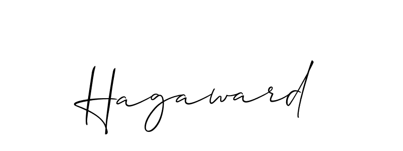 How to make Hagaward name signature. Use Allison_Script style for creating short signs online. This is the latest handwritten sign. Hagaward signature style 2 images and pictures png