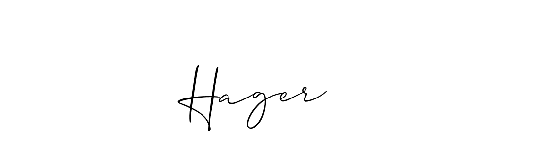 How to make Hager❤️ name signature. Use Allison_Script style for creating short signs online. This is the latest handwritten sign. Hager❤️ signature style 2 images and pictures png