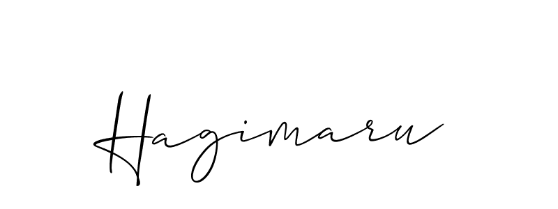 Make a beautiful signature design for name Hagimaru. With this signature (Allison_Script) style, you can create a handwritten signature for free. Hagimaru signature style 2 images and pictures png