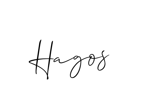 It looks lik you need a new signature style for name Hagos. Design unique handwritten (Allison_Script) signature with our free signature maker in just a few clicks. Hagos signature style 2 images and pictures png