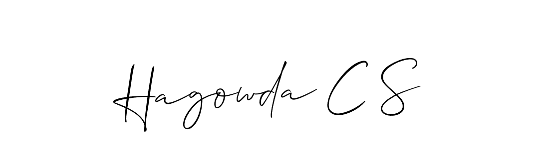 Use a signature maker to create a handwritten signature online. With this signature software, you can design (Allison_Script) your own signature for name Hagowda C S. Hagowda C S signature style 2 images and pictures png