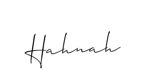 Make a beautiful signature design for name Hahnah. With this signature (Allison_Script) style, you can create a handwritten signature for free. Hahnah signature style 2 images and pictures png