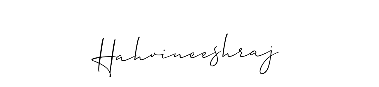 Design your own signature with our free online signature maker. With this signature software, you can create a handwritten (Allison_Script) signature for name Hahvineeshraj. Hahvineeshraj signature style 2 images and pictures png