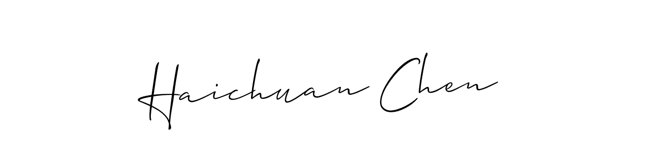 Here are the top 10 professional signature styles for the name Haichuan Chen. These are the best autograph styles you can use for your name. Haichuan Chen signature style 2 images and pictures png