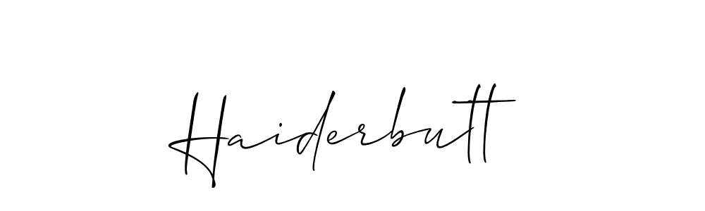 Haiderbutt stylish signature style. Best Handwritten Sign (Allison_Script) for my name. Handwritten Signature Collection Ideas for my name Haiderbutt. Haiderbutt signature style 2 images and pictures png