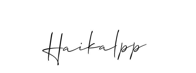 Make a beautiful signature design for name Haikalpp. Use this online signature maker to create a handwritten signature for free. Haikalpp signature style 2 images and pictures png