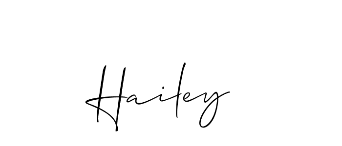 Also we have Hailey  name is the best signature style. Create professional handwritten signature collection using Allison_Script autograph style. Hailey  signature style 2 images and pictures png