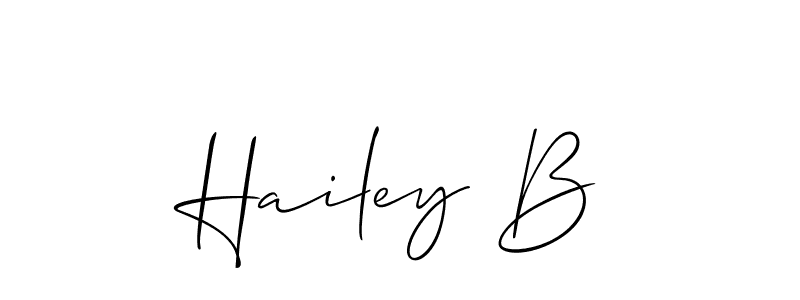 Once you've used our free online signature maker to create your best signature Allison_Script style, it's time to enjoy all of the benefits that Hailey B name signing documents. Hailey B signature style 2 images and pictures png