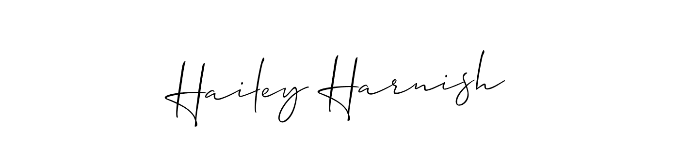 How to Draw Hailey Harnish signature style? Allison_Script is a latest design signature styles for name Hailey Harnish. Hailey Harnish signature style 2 images and pictures png